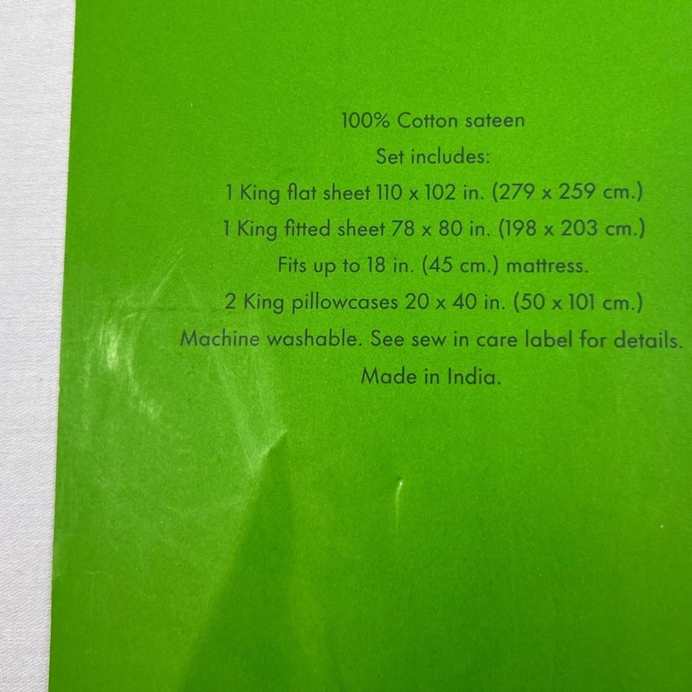 Kate Spade - ‘Lavender’ Cotton King Sheet Set. NWT Firm! Last one!